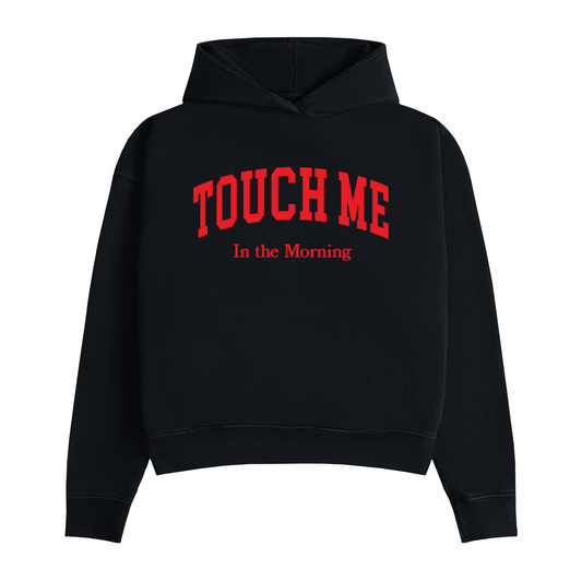 Touch Me Hoodie Red on Black