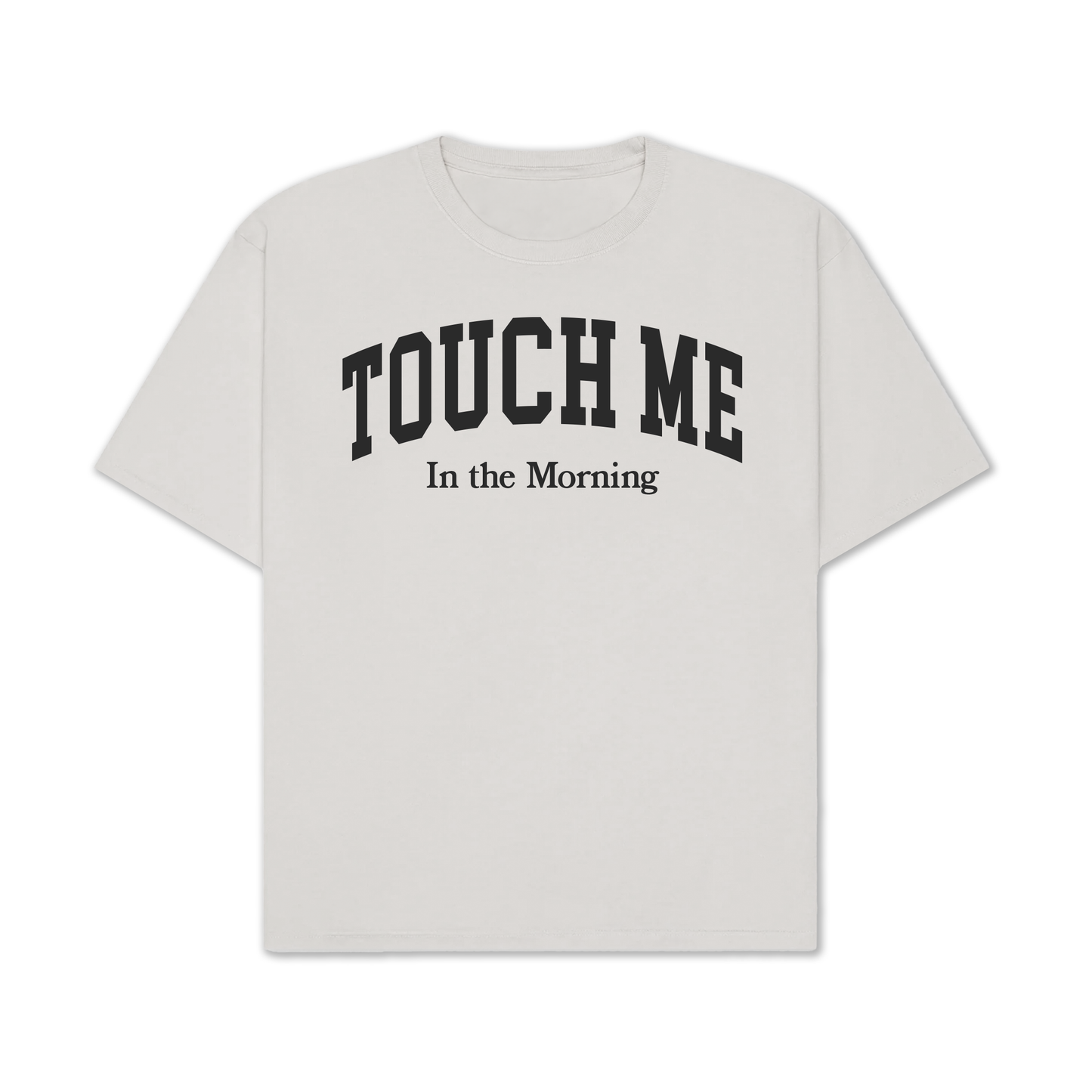 Touch Me Tee Black on White